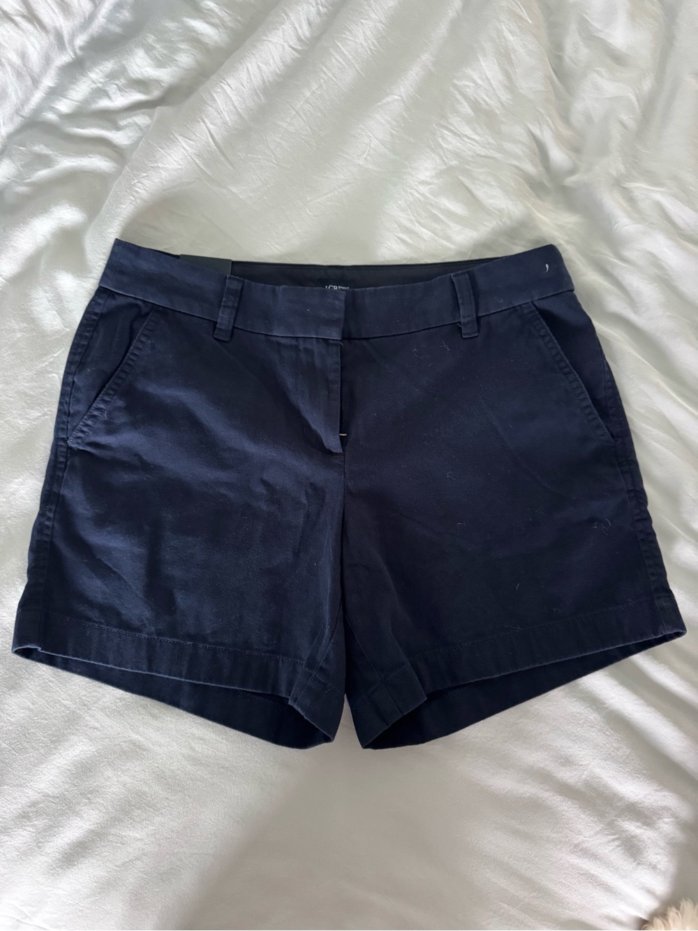 J. Crew Navy 5” Cotton Chino Bermuda Shorts. Sz 4